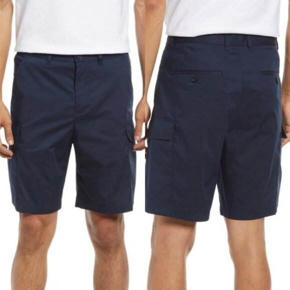 NEW Selected Homme Blue Cargo‎ Shorts Size Medium Molke Sky Captain Summer NWOT - Picture 1 of 11